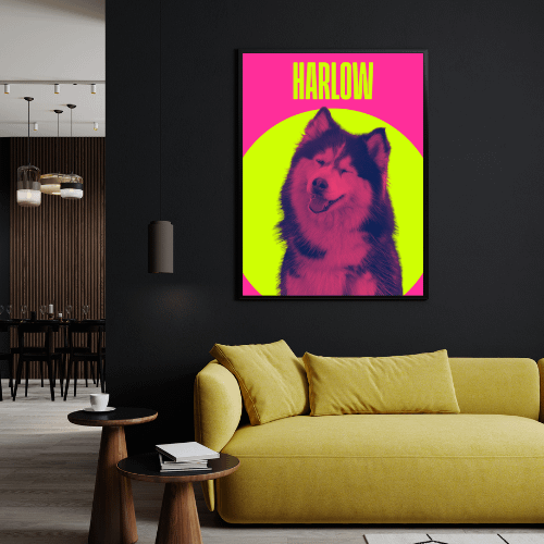 Dog Pop Art Poster Dog Pop Art Poster