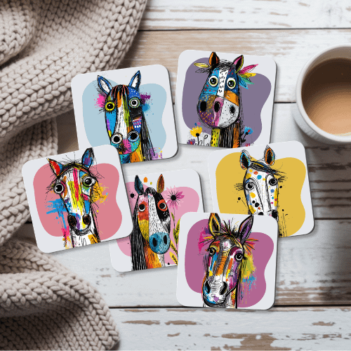 Quirky Horse Coasters Quirky Horse Coasters