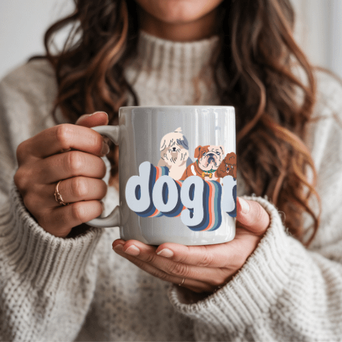 Retro Dog Mom Mock #1 Retro Dog Mom Mock #1
